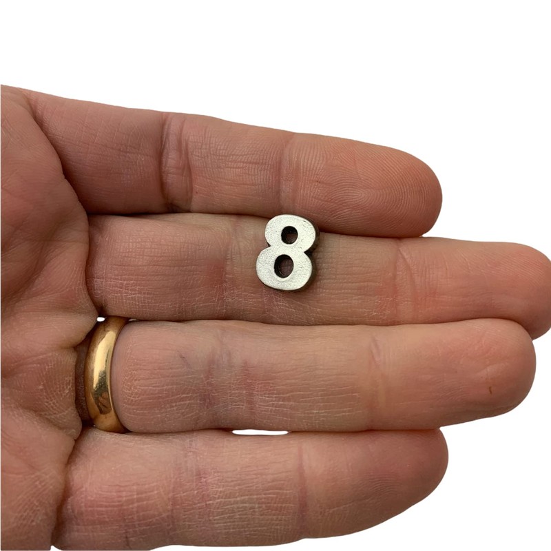Number 8 Eight Lapel Pin by StockPins
