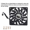 F12012 Computer CPU Cooling Fan Ultra Thin Desktop Computer Cooler