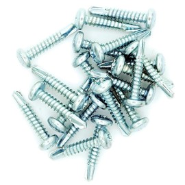 M3.5 (3.5mm x 13mm) Pozi Pan Self-Drilling Screw - Steel (Pack of 20)