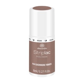 alessandro Striplac Peel or Soak Cashmere Touch LED Nail Polish, Vegan, in Grey/Beige Nude Tone, For Perfect Nails in 15 Minutes, 8 ml
