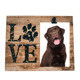 PetLove Picture Frame for Dog Photos • Wooden Picture Frame for Pet Pictures • Dog Memory • Sympathy Gift as a Keepsake of Deceased Dog • Memorial Plaque Dog • For Photos 13 x 18 cm
