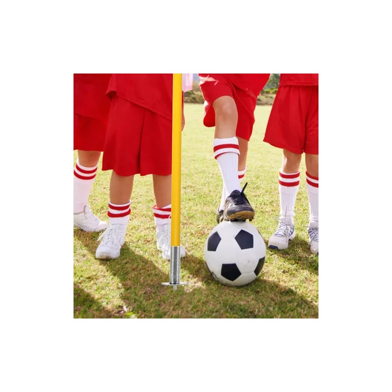 3pcs Spring Ground Nail Football Flagpole Holder Soccer