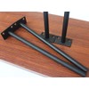 12 Pcs 10" Black Solid Steel Floating Shelf Bracket Blind