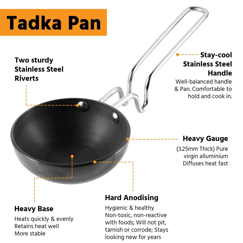 PNS Tadka Pan - Mini Size for Eggs, Roasting Spices,