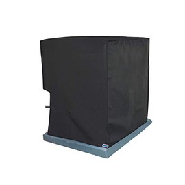 Comp Bind Technology Air Conditioning Cover Compatible with System Unit Lennox Merit Model ML14XC1-024, Waterproof Black Nylon Cover Dimensions 28.5''W x 28.5'D x 29.5''H