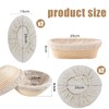 Set of 4 Linen Insert for Bread Proofing Baskets, Baker's