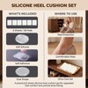 36Pcs Clear Silicone Round Blister Shoe Pads