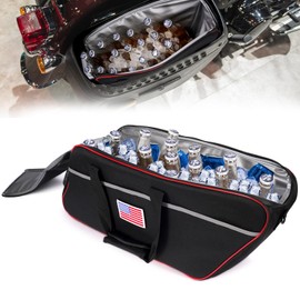 TINGPAI Motorcycle Cooler Bag is Designed to Fit Models from Harley-Davidson and Indian with Side Trunks. It is Crafted from Premium Fabrics and Features Waterproof Technology.
