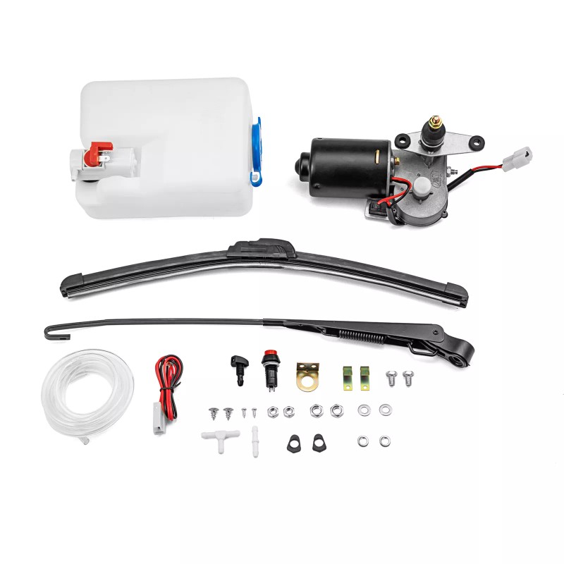 SI 12V Electric Windshield Wiper Motor Kit+Wiring For Kawasaki Teryx