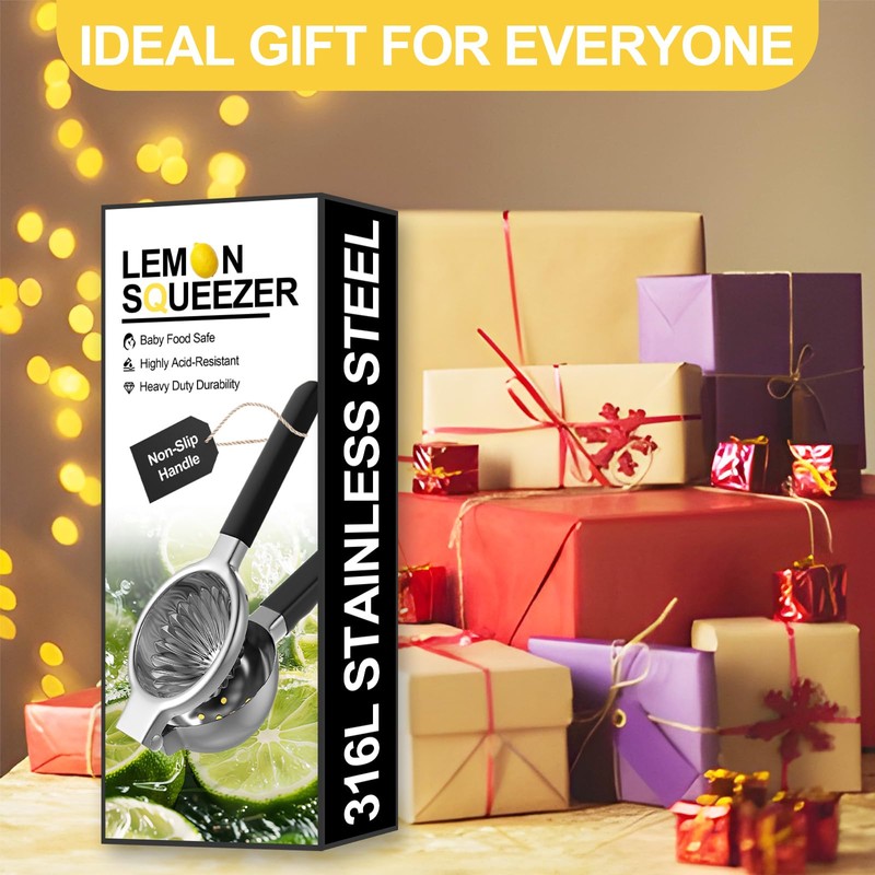 ZNCZHZN Premium Lemon Squeezer, Upgrade 316L Stainless Steel Lemon Juicer,