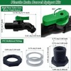 High Flow Rain Barrel Spigot Kit, 3/4" GHT Garden Hose