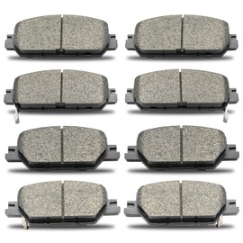 D2036 D2037 Ceramic Front Rear Brake Pads Sets Compatible With 2017-2022 Honda CR-V