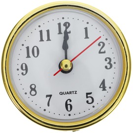 Gadpiparty Embedded Clock Head DIY Clock Insert Alarm Clock Flip Modern Kitchen Walls Simple Numbers Insertable Round Insert Round Head Insert Quartz Movement Plastic