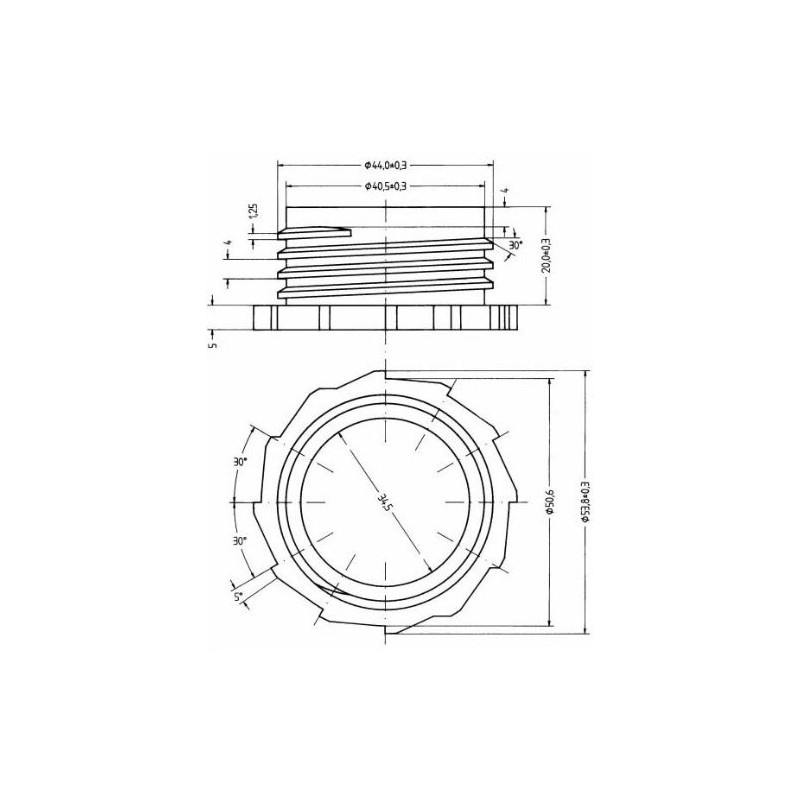 Flexible spout for jerrycan DIN 45 (22038)