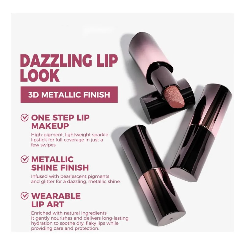 Labial Brillante Gloss Labial De Alta Pigmentación Antimanch