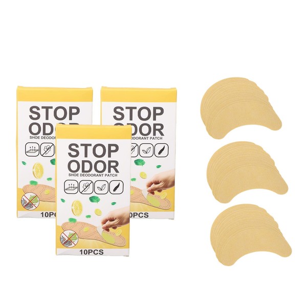 3 Packs Shoe Deodorizing Sticker, Ultra Thin Breathable Shoe Odor