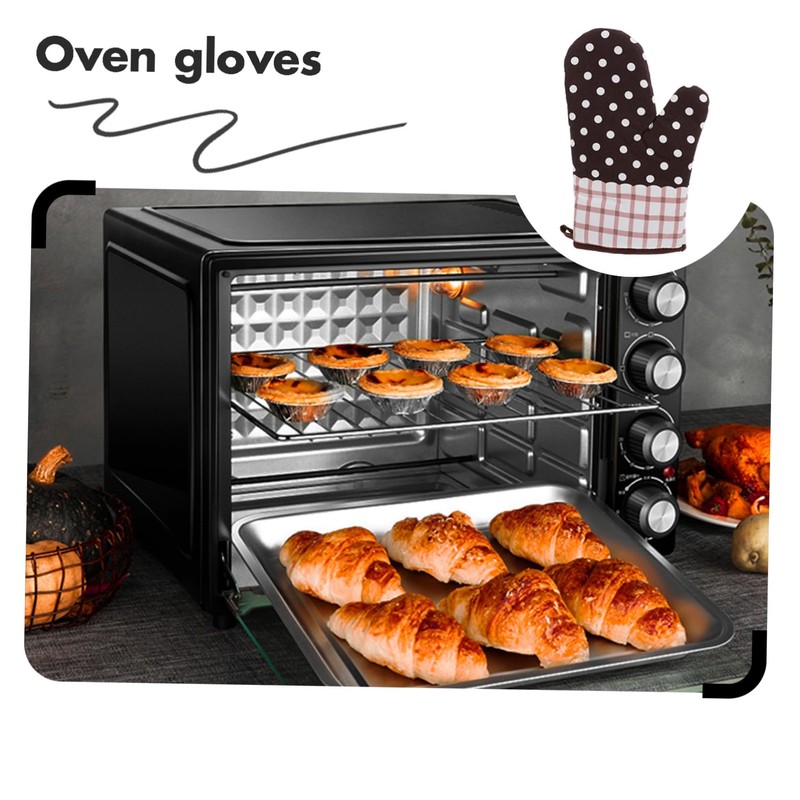 LABRIMP High Performance Oven Gloves Cotton Cloth Heat Insulation Mitts