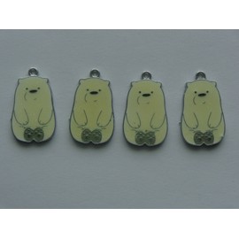 Unbranded 4X POLAR BEAR CHARMS PENDNANTS JEWELRY MAKING BRACELET NECKLACE