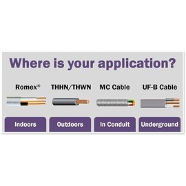 2 AWG 19-Stranded THHN Orange Copper Building Wire (30ft cut)