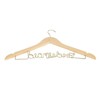Wedding Hanger Anti Slip Wooden Clothes Hanger Iron Clothing Hanger