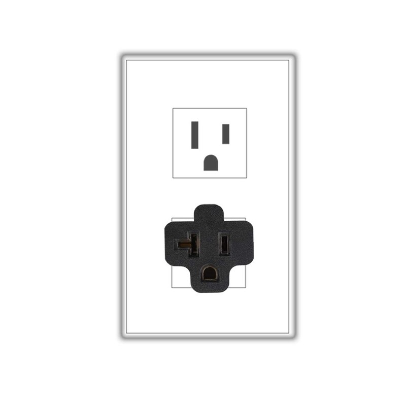 (3PACK) Nema 15 Amp to 20 Amp Plug Adapter ETL