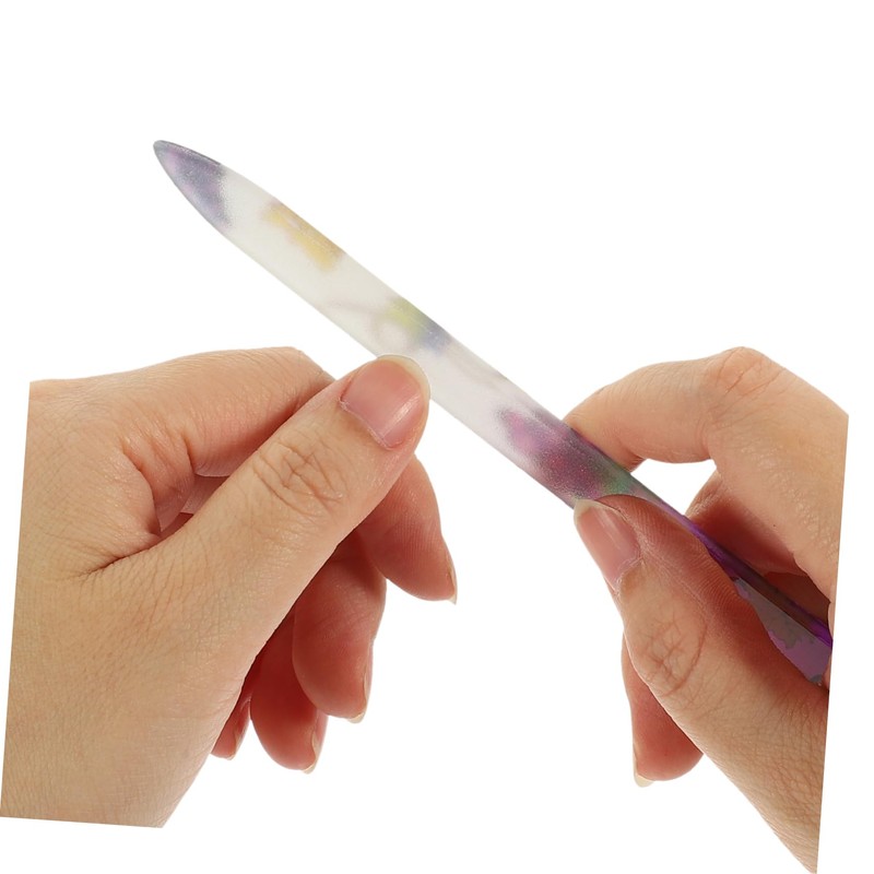 WOONEKY 5 Pack Nail Files Manicure Buffers Glass Nail File