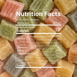 Sea Moss Organics – Wildcrafted Gummies and Fruits | True Seamoss Gel Extract for Immune Support, Gut Health, Antioxidants, Anti-Inflammatory | 8oz