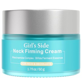 Girl's Side Neck Perm Cream with Niacinamide and Bifida Ferment - Hyaluronic Acid Caffeine Ceramide Moisturizer to minimize fine lines and tighten neck and chest skin 1.7 floz / 니아신아마이드와 비피다 발효가 함유된 소녀용 사이드 넥 펌 크림 - 미세한 라인을 최소화하고 목과 가슴 피부를 조여주는 히알루론산 카페인 세라마이드 보습제 1.7 floz