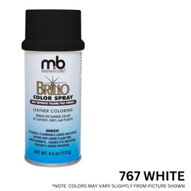 Moneysworth & Best Unisex's Brillo Color Spray Shoe Dye, White, 127g/4.05oz