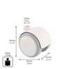 Wagner Design 01670501 Soft Furniture Castor Diameter 50 mm Height