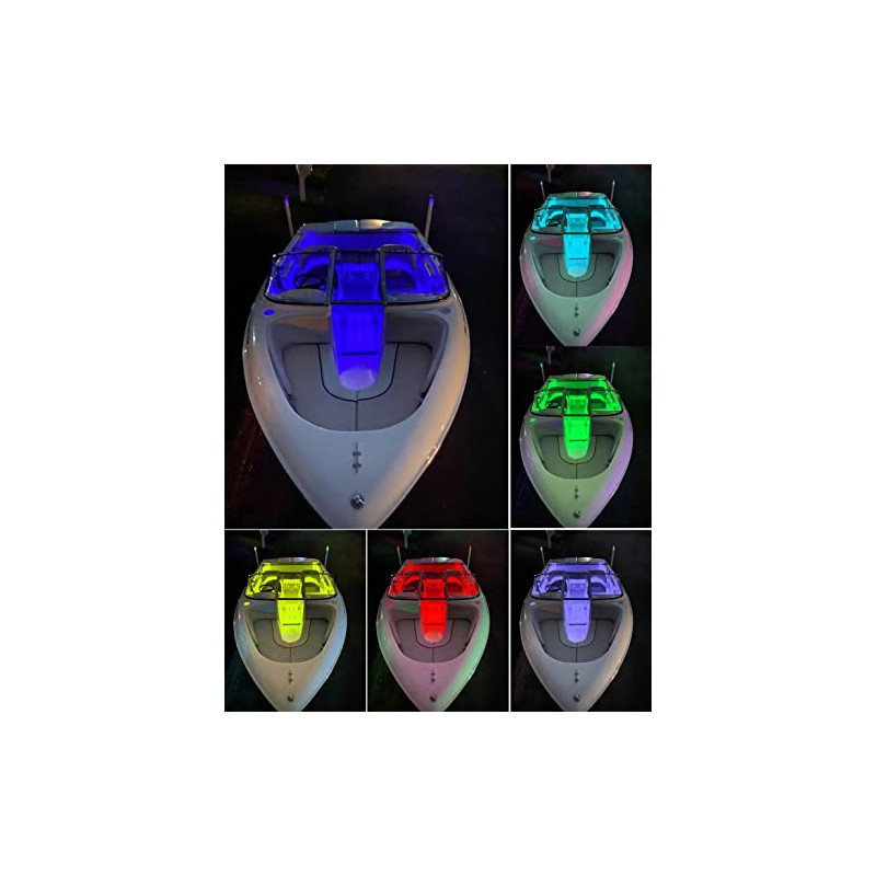 Wireless Waterproof LED Boat Lights with Remote Control - 4