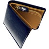 Mr.LEATHER Men's Bifold Wallet with Wide Opening Coin Purse, Genuine