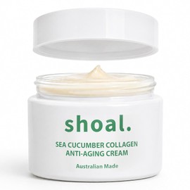Shoal Sea Cucumber Collagen Face Cream with Peptides & Hyaluronic Acid, Anti-Aging Cream for Face, Collagen Moisturizer for Fine Lines Wrinkles & Smooth Radiant, Hydrating Australian Skin Care, 50ml