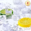 PMLAND Acrylic Ice Cubes Square Shape 2 Lbs Bag, for