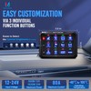 MICTUNING 12 Gang Switch Panel P1S-B12 Blue High Power 6