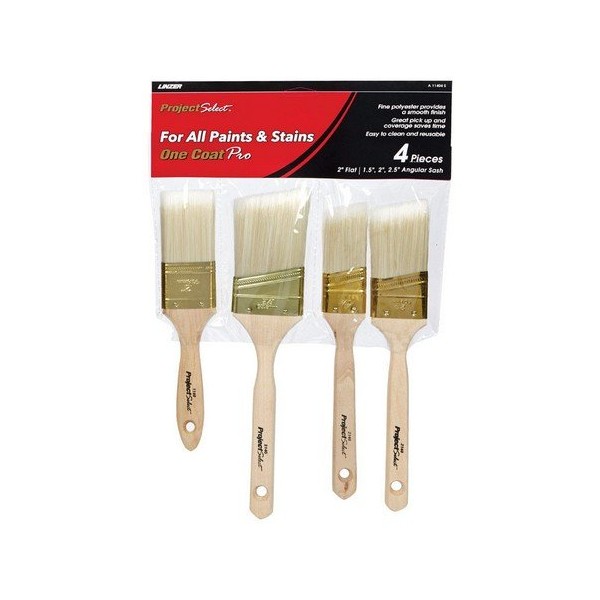 Linzer Assorted in. W Assorted Polyester Paint Brush Set