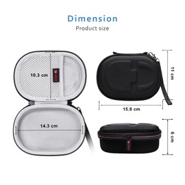 XANAD Hard Travel Carry Case for JBL Clip 5 / JBL Clip 4 Portable Bluetooth Speaker Box Pro Sound (Grey)