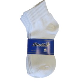 Stella 6 Pairs Womens Ankle Socks White or flip for USA and Flag 9-11