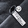 BESPMOSP Appreciatione Gifts 26 Letter Keychain Drive Safe Keychain A-Z