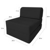 Danfuton Sleeper Chair Folding Foam Beds, Convertible Sofa Mattress 6