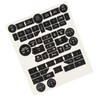 Car Interior Button Repair Decal Set Door Lock Button Decals