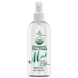 Dr Joe Lab Organic Tea Tree Mist For Skincare - USDA Certified - 4 oz- Face Spray - Soothing & Relaxing -Pure Essential Oil & Glycerin and Body Spray.