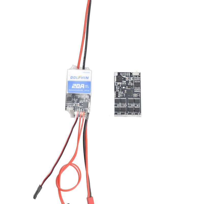 20A Bidirectional Brushed ESC for RC Models DIY Boat Tank