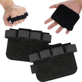 1 Grip Pad Made of Cowhide Leather for Weight Training, Grip Pad Strength Training Accessories Increased Friction, Pull-Up Grip Aids Strength Training, Fitness, Bodybuilding, Weightlifting