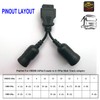 OTKEFDI Truck OBD 6Pin 9Pin J1708 J1939 Protocol Diagnostic Adapter
