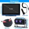 Yuanting 7" Touchscreen Monitor DVR Dash Cam Backup Rear View