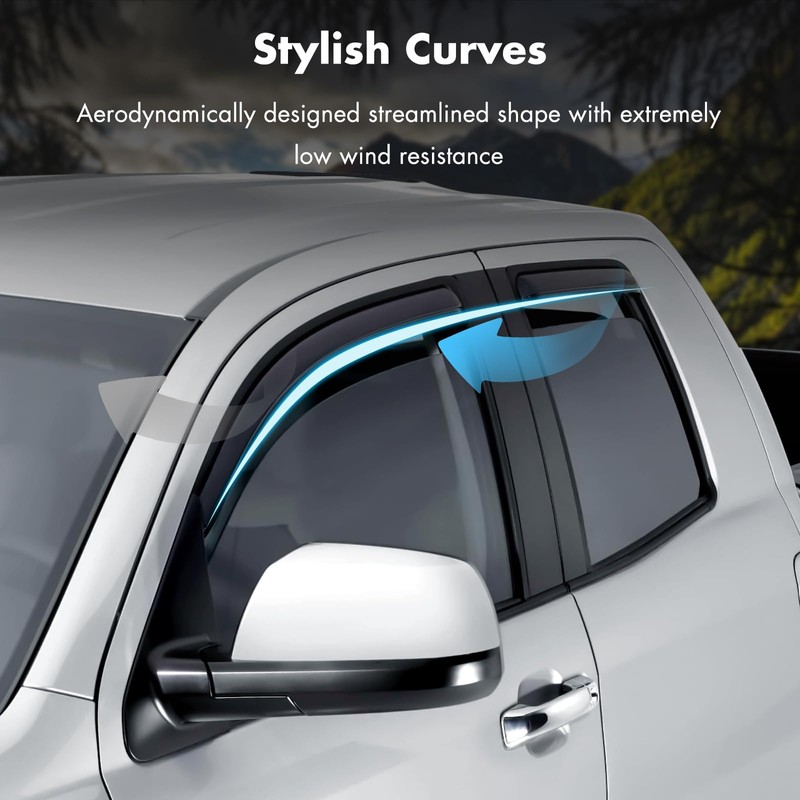 Side Window Deflectors Rain Guards Vent Window Visors for Acura