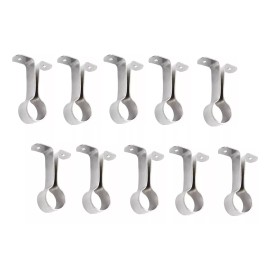 Herrajes Guerrero Soporte Central Para Tubo Redondo 1 PuLG Brida Cromada 20 Pz