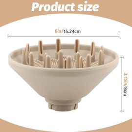 Diffuser Attachment Compatible with Shark FlexStyle Upgraded Bigger Diffuser Nozzle for Dryer Faster and Define Wavy, Cu-rly(COLOR:as shown)