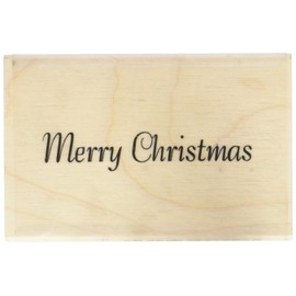 Art Stamps 10 x 50 mm Merry Christmas Inca Stamp, Black